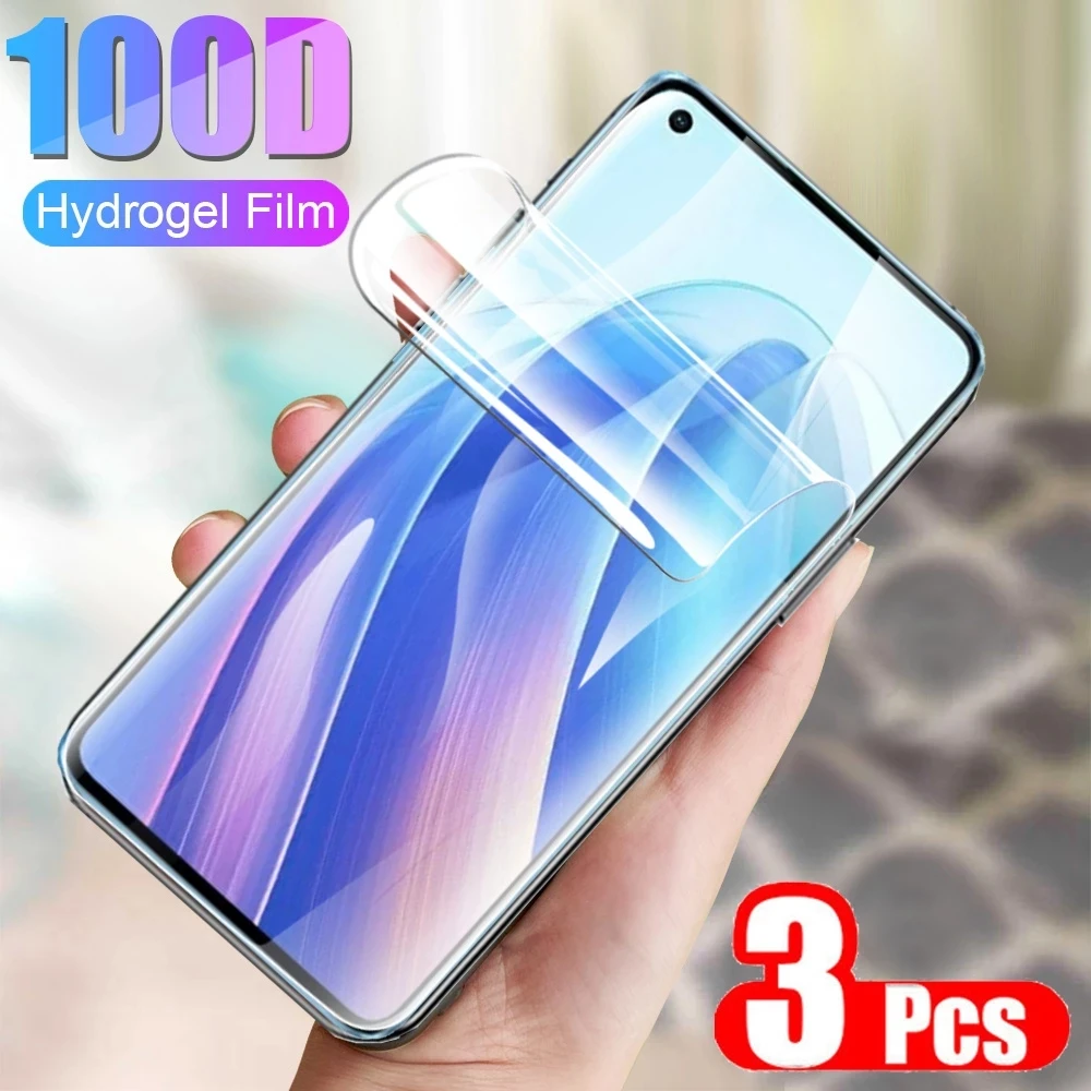 

3PCS Hydrogel Film For Oppo A36 A76 A96 Screen Protector For Oppo A16 A16s A15 A15s A54 A54s A74 A94 5G Protective film