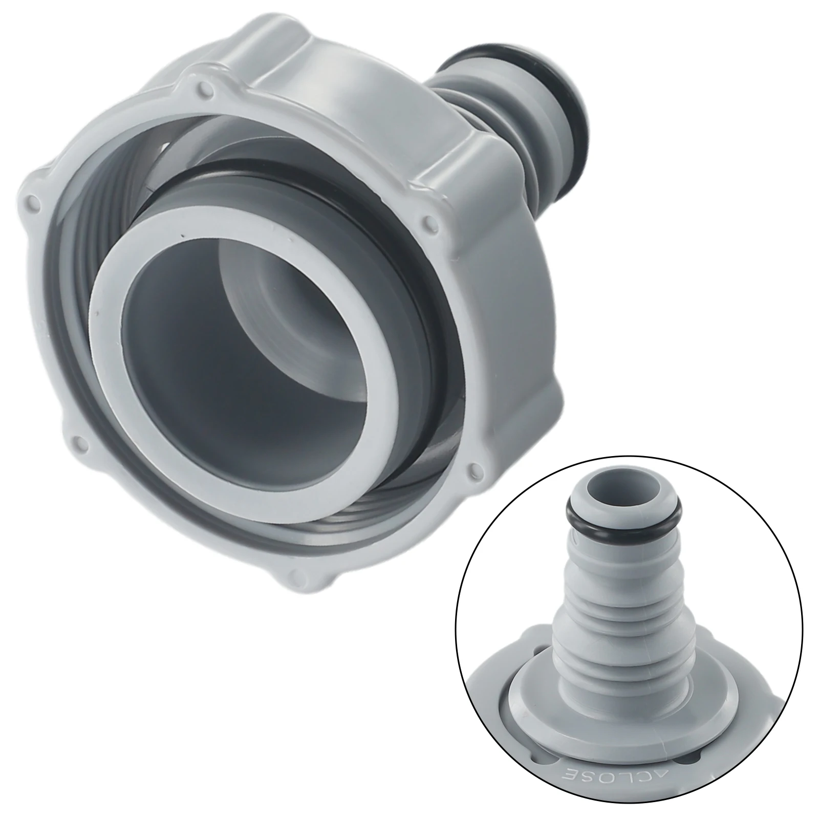 P6H1419 Drain Valve Draining Valve Gray Outdoor Pools Adapter Drain Valve Draining Hose Adapter Practical Durable
P6H1419 Drain Valve Draining Valve Gray Outdoor Pools Adapter Drain Valve Draining Hose Adapter Practical Durable