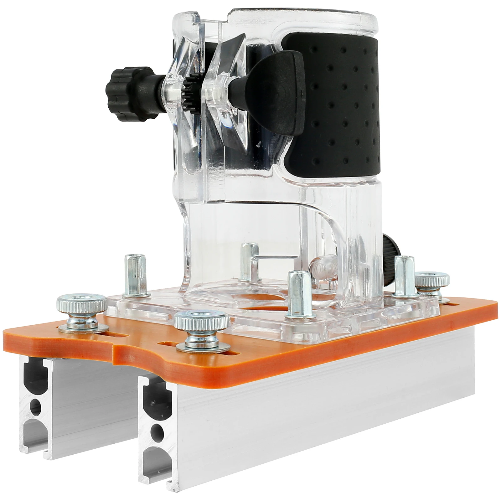 Fastener Slotting Bracket and Router Base Kit Sturdy 2 in 1 Woodworking Slotted Base and Fastening Bracket Kit Durable Trimmer
Fastener Slotting Bracket and Router Base Kit Sturdy 2 in 1 Woodworking Slotted Base and Fastening Bracket Kit Durable Trimmer