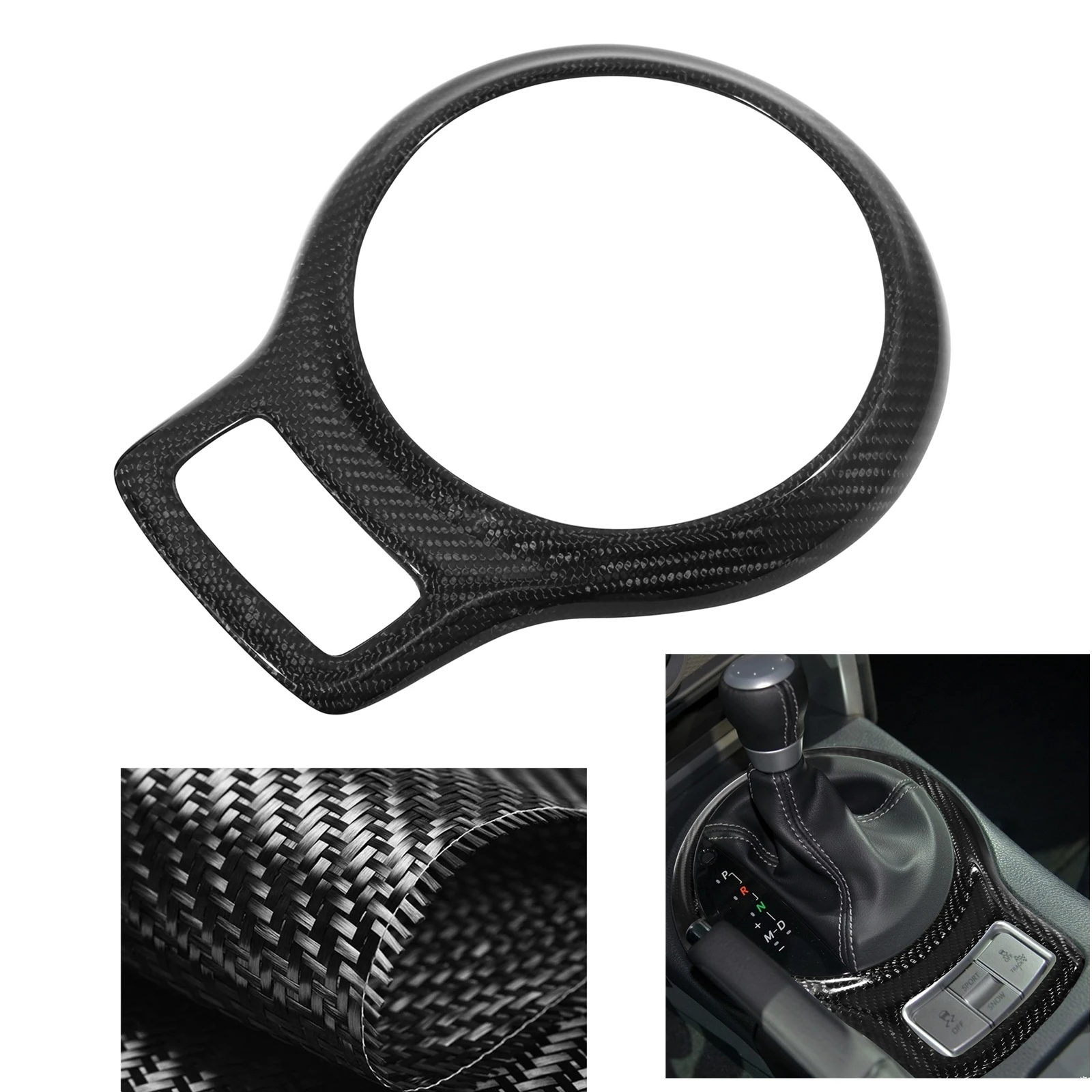 

For Toyota 86 GT86 Subaru BRZ 2012-2020 Gear Shift Box Panel Trim Carbon Fiber Center Shifter Console Frame Cover Sticker