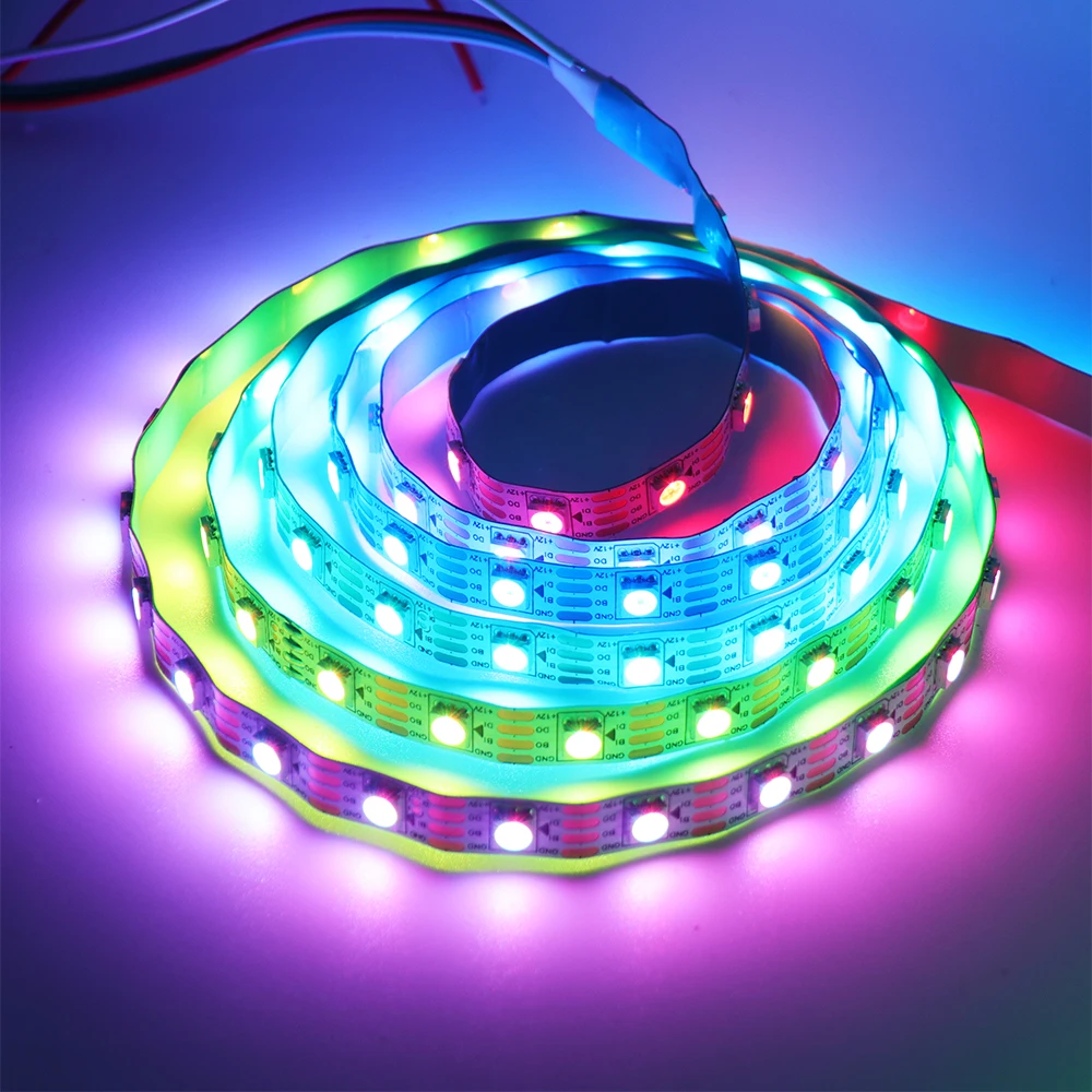 RGB Dream Color LED Strip DC 5V 12V WS2813 WS2815 Individually Addressable 30/60/144pixels/Leds/M IP30/65/67 Ribbon Tape Light
RGB Dream Color LED Strip DC 5V 12V WS2813 WS2815 Individually Addressable 30/60/144pixels/Leds/M IP30/65/67 Ribbon Tape Light