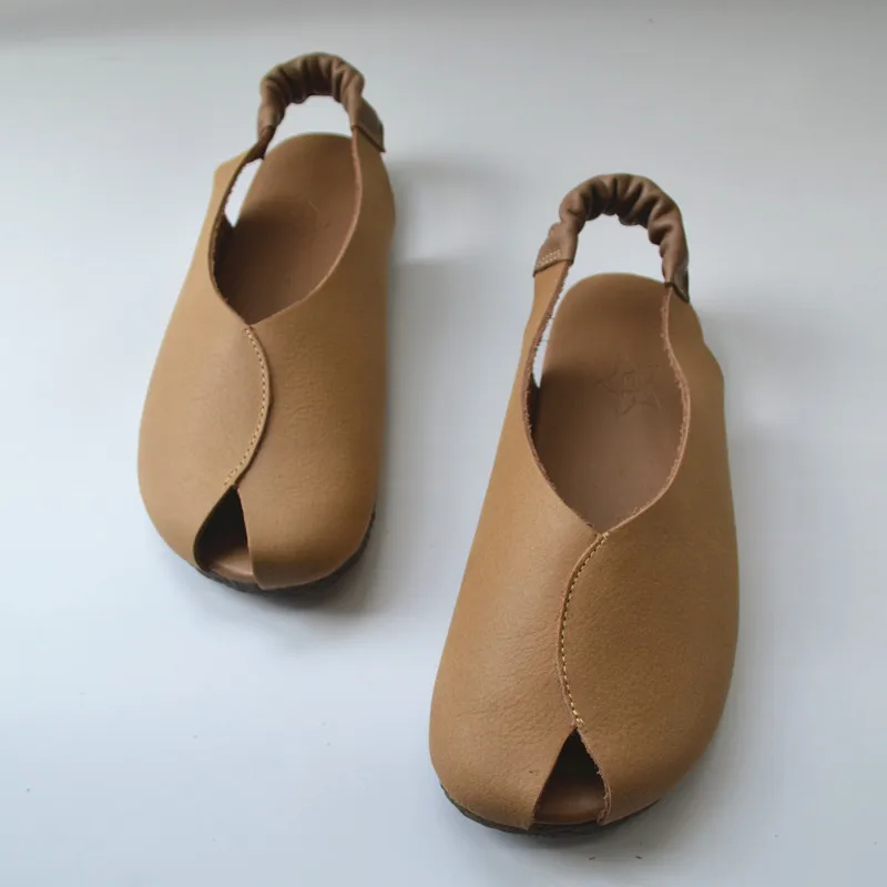 Genuine Leather Oxfords Open Toe Flats Sandals Shoes Women's Retro Artistic Cowhide Soft Sole Summer Shoes
Genuine Leather Oxfords Open Toe Flats Sandals Shoes Women's Retro Artistic Cowhide Soft Sole Summer Shoes