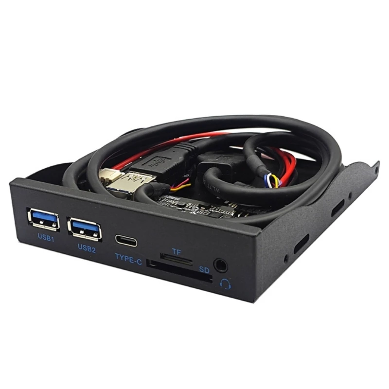 3.5Inch Splitters 19 Pin to TypeC Port 3.5mm Headphone Jacks Expansion Front Panel Shelf for Computer PC
3.5Inch Splitters 19 Pin to TypeC Port 3.5mm Headphone Jacks Expansion Front Panel Shelf for Computer PC
