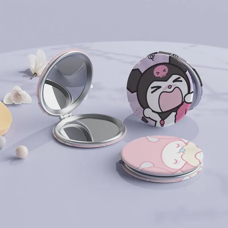 Hello Kitty Sanrio Kawaii Anime Kuromi Portable Mini Round Mirror Cute Cartoon Foldable Makeup Mirror Female Toys for Girls
Hello Kitty Sanrio Kawaii Anime Kuromi Portable Mini Round Mirror Cute Cartoon Foldable Makeup Mirror Female Toys for Girls