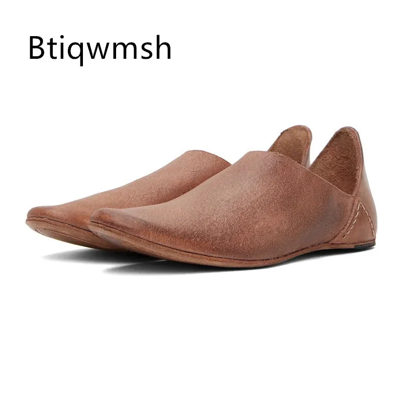 Brown Retro Shoes Man Round Toe Black Real Cow Leather Patchwork Flats Male Fashion Loafer Shoes
Brown Retro Shoes Man Round Toe Black Real Cow Leather Patchwork Flats Male Fashion Loafer Shoes