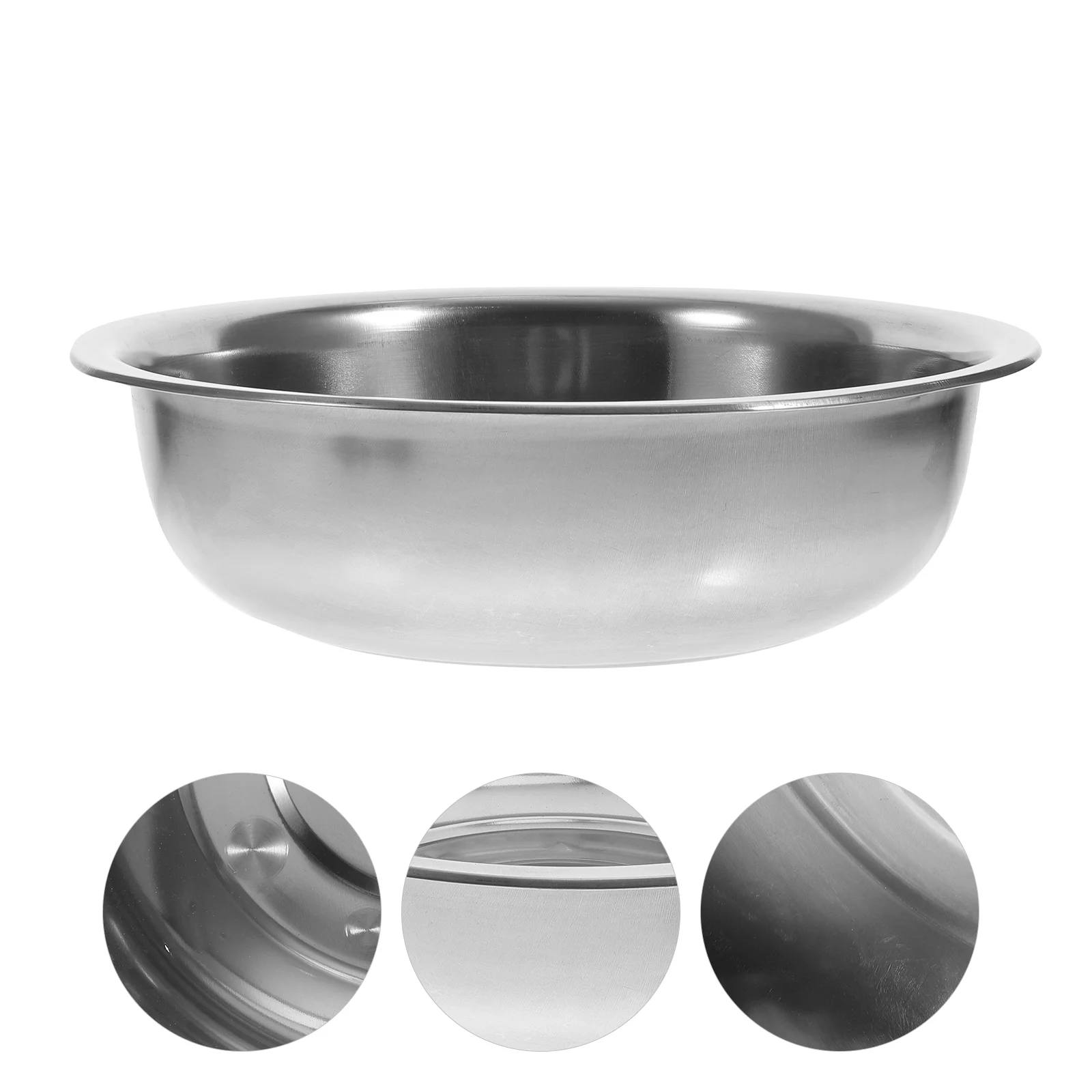 Metal Basin Bowl Food Bowl Large Mixing Plates Dough Making Basin Washing Basin Food Dinner Plates Food Storage Bowl Home
Metal Basin Bowl Food Bowl Large Mixing Plates Dough Making Basin Washing Basin Food Dinner Plates Food Storage Bowl Home