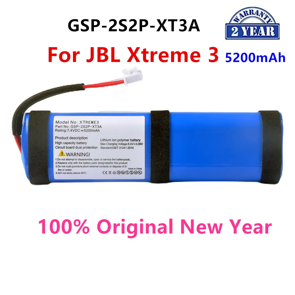 Original GSP-2S2P-XT3A 5200mAh For JBL Xtreme 3 3rd /Xtreme3 Bluetooth Wireless Speaker Replacement Battery .
Original GSP-2S2P-XT3A 5200mAh For JBL Xtreme 3 3rd /Xtreme3 Bluetooth Wireless Speaker Replacement Battery .