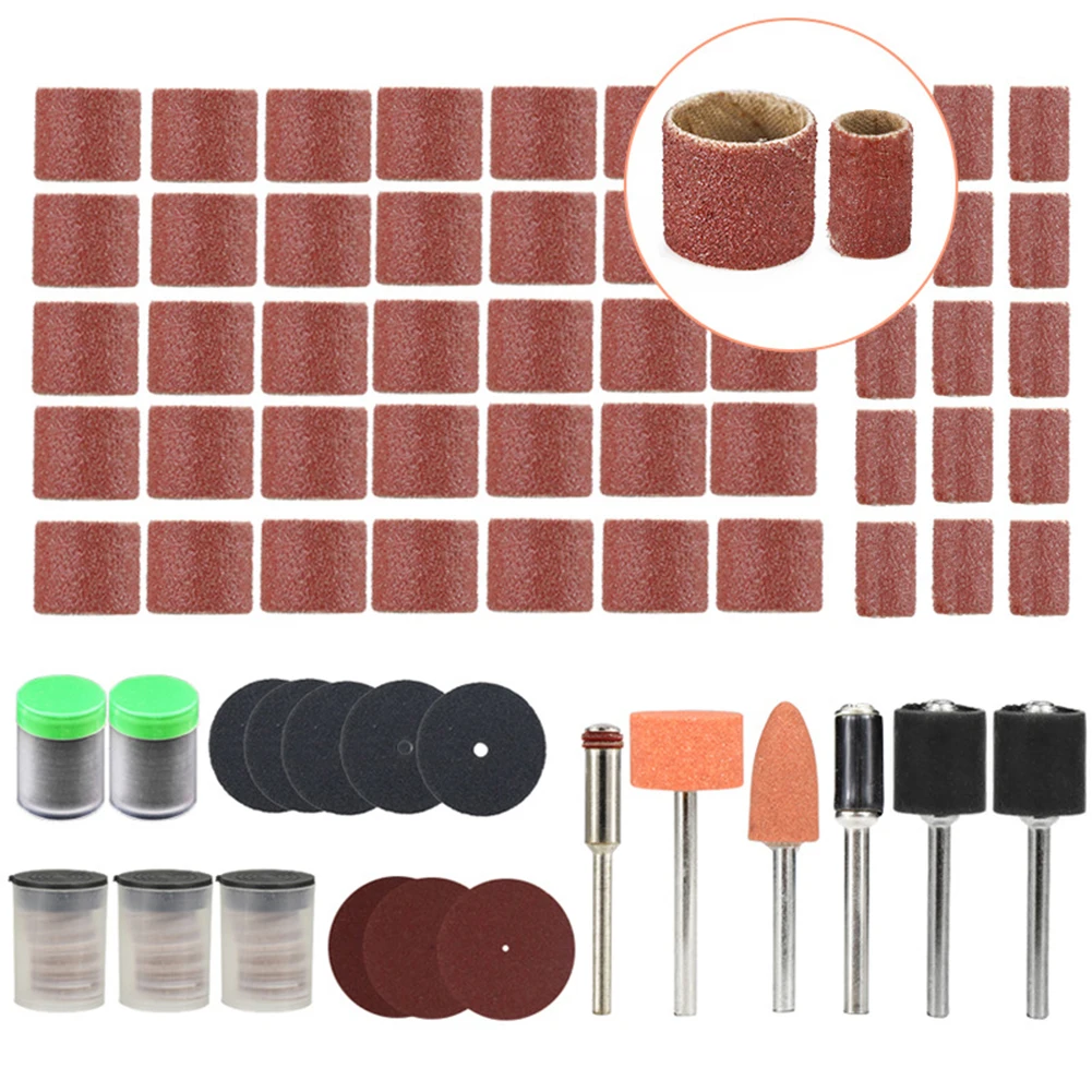 206pcs/Set Sanding Drums Kit Sanding Band Polishing Grinding Cutting For Rotary Tools Accessories Abrasive Tools
206pcs/Set Sanding Drums Kit Sanding Band Polishing Grinding Cutting For Rotary Tools Accessories Abrasive Tools