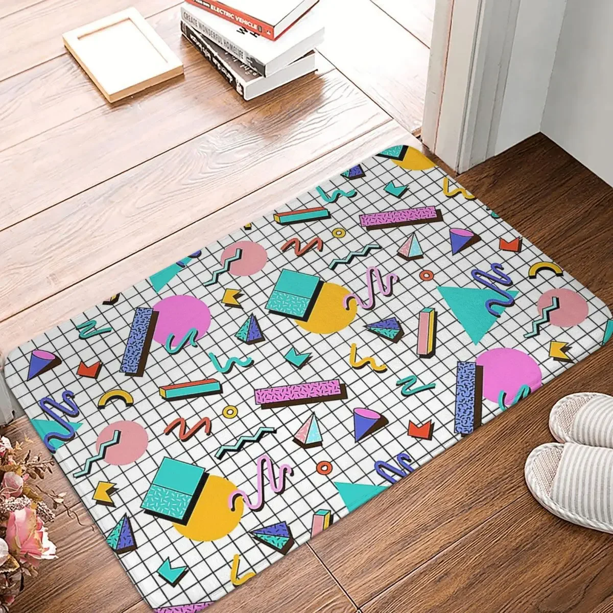 Funky 80s Eighties Memphis Pattern Design Doormat Rug Carpet Mat Footpad Anti-slip Washable Front Room Corridor Kitchen Bedroom
Funky 80s Eighties Memphis Pattern Design Doormat Rug Carpet Mat Footpad Anti-slip Washable Front Room Corridor Kitchen Bedroom