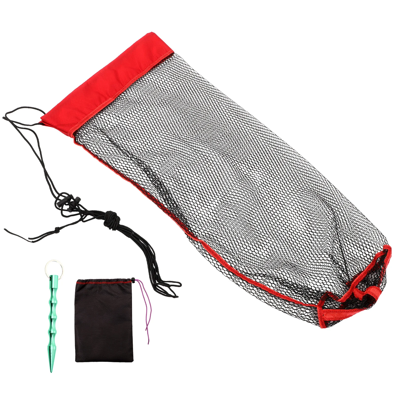 Diving Fishing Net Bag Outdoor Drawstring Fish Net Portable Fishing Holder with Ground Insert
Diving Fishing Net Bag Outdoor Drawstring Fish Net Portable Fishing Holder with Ground Insert