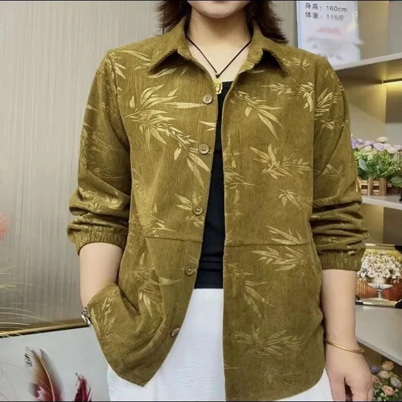 Новинка, женская рубашка 5XL, топы, корейская мода, весна-осень, свободная блузка с длинными рукавами и принтом для мам среднего возраста, повседневная женская блузка с карманами
Новинка, женская рубашка 5XL, топы, корейская мода, весна-осень, свободная блузка с длинными рукавами и принтом для мам среднего возраста, повседневная женская блузка с карманами