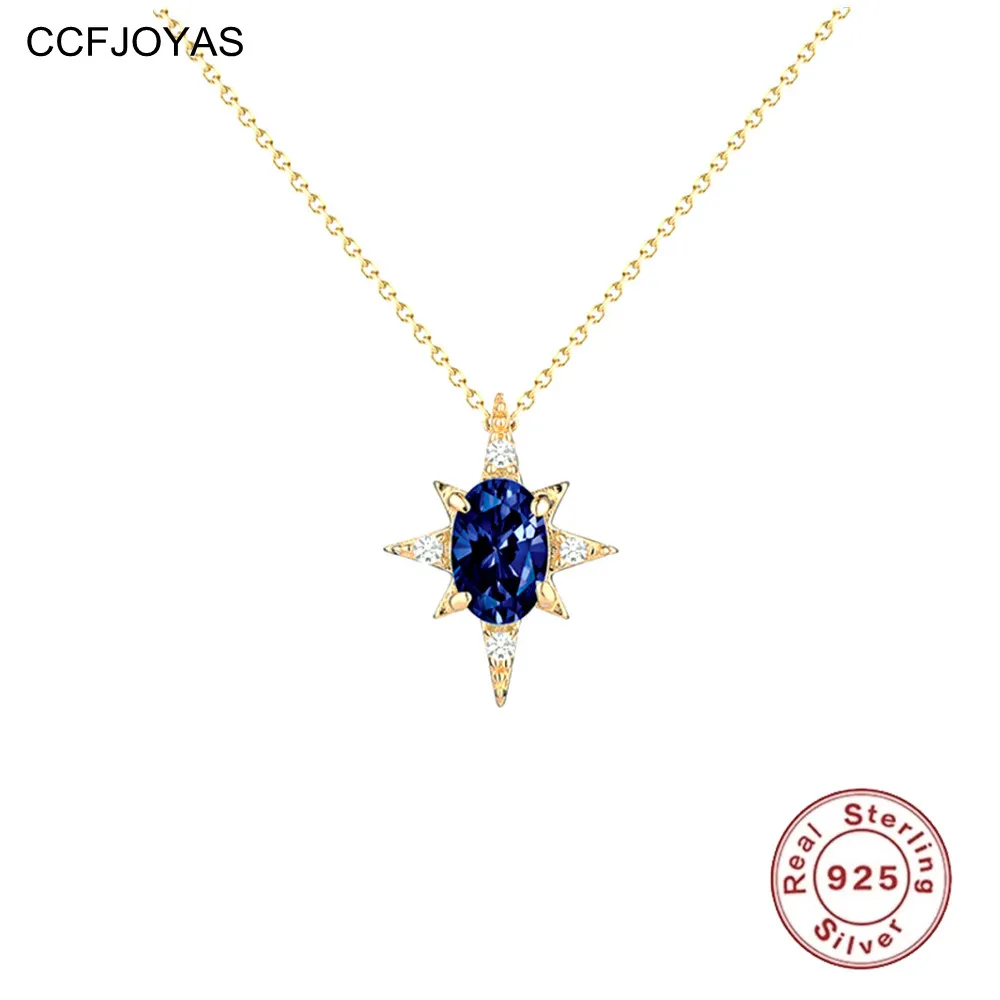 CCFJOYAS 925 Sterling Silver Anise Star Sapphire Pendant Necklace Women Simple ins Light Luxury Niche Design Gold Silver Jewelry
CCFJOYAS 925 Sterling Silver Anise Star Sapphire Pendant Necklace Women Simple ins Light Luxury Niche Design Gold Silver Jewelry