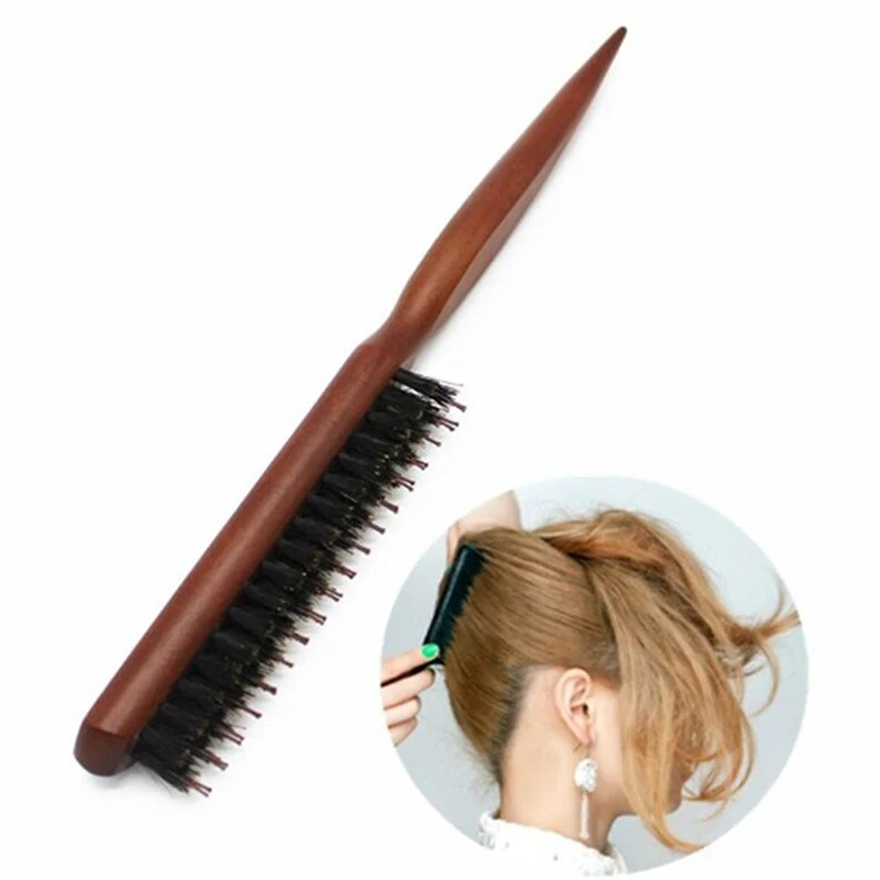 Professional Salon Three Rows Bristle Scraper Comb Teasing Back Hair Brushes Wood Slim Line Comb 24cm/ 9.45inch
Professional Salon Three Rows Bristle Scraper Comb Teasing Back Hair Brushes Wood Slim Line Comb 24cm/ 9.45inch