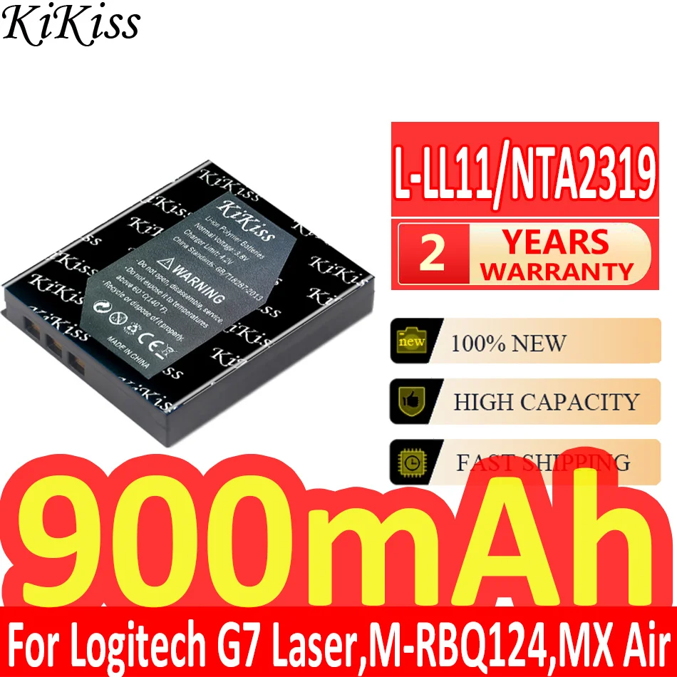 900mAh KiKiss Powerful Battery L-LL11/NTA2319 For Logitech G7 Laser Cordless Mouse, M-RBQ124, MX Air 190310-2000 F12440020
900mAh KiKiss Powerful Battery L-LL11/NTA2319 For Logitech G7 Laser Cordless Mouse, M-RBQ124, MX Air 190310-2000 F12440020