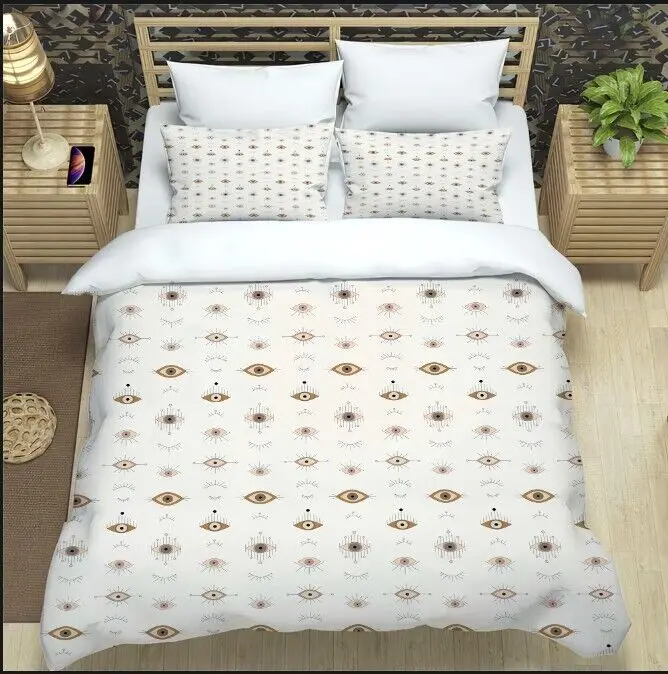 Magic Evil Eye Pattern 3pcs Bedding Set For Bedroom Double Bed Home Textile Duvet Cover Quilt Cover Pillowcase
Magic Evil Eye Pattern 3pcs Bedding Set For Bedroom Double Bed Home Textile Duvet Cover Quilt Cover Pillowcase