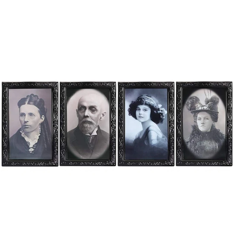 Хэллоуин украшения 3D изменяющее лицо выражение движущийся портрет картины рамки для ужасов оформление искусства-4 упаковки
Хэллоуин украшения 3D изменяющее лицо выражение движущийся портрет картины рамки для ужасов оформление искусства-4 упаковки