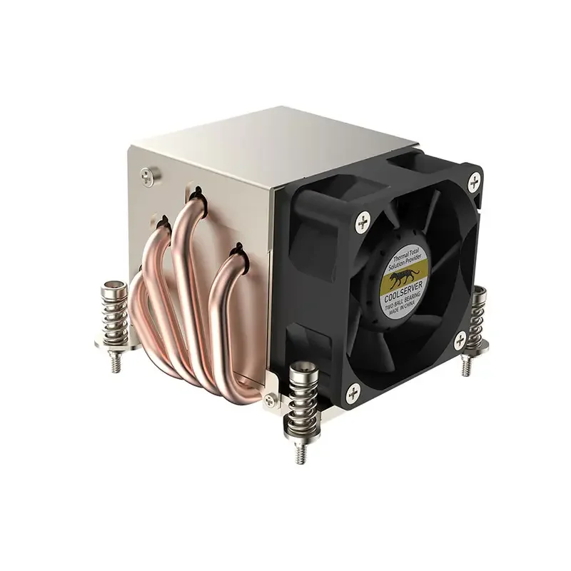 

Кулер для процессора 2u 180 Вт с 4 тепловыми трубками, радиатор для рабочей станции, ШИМ, 4-контактный вентилятор охлаждения для Intel LGA2011 1700 2066 115X AMD AM4