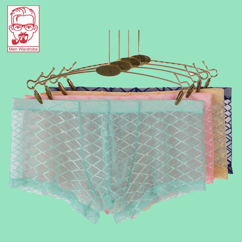 Fishnet Boxershorts Men Underwear Transparent Trunks Men's Underpant Top Grid Pants Male Sheer Panties Sexy U Pouch Boxer Shorts
Fishnet Boxershorts Men Underwear Transparent Trunks Men's Underpant Top Grid Pants Male Sheer Panties Sexy U Pouch Boxer Shorts