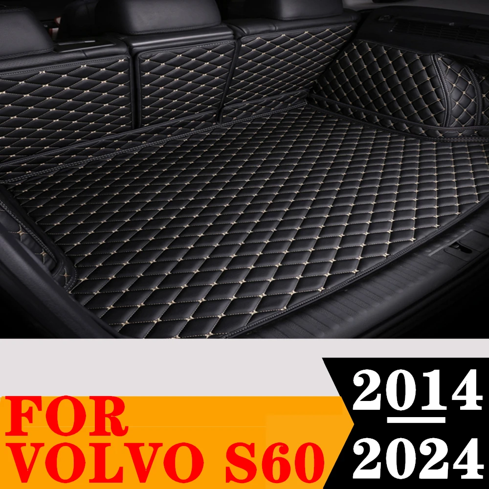 

Custom Full Set Car Trunk Mat For Volvo S60 2024 2023 2022 2021 2020 2019-2014 Rear Cargo Liner Tail Boot Tray luggage Pad Cover