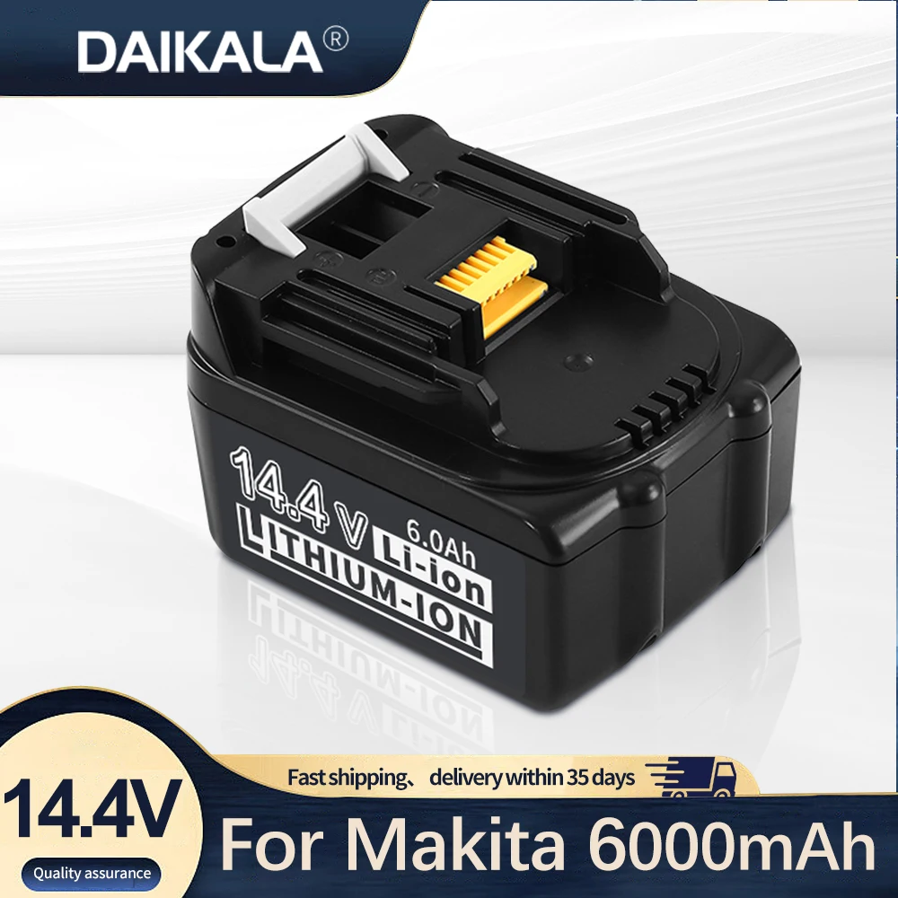 

14.4V 6000mah drill bit battery for Makita bl1430 rechargeable lithium ion replacement lxt200 bl1415 194558-0 194559-8 194066-1