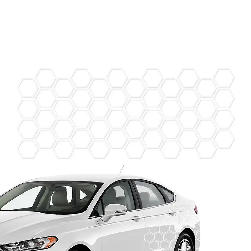 

Honeycomb Stickers For Car Car Door Side Decals Stickers Decoration 50*200cm/19.68*78.74in Honeycomb Car Full Wrap Sticker Car