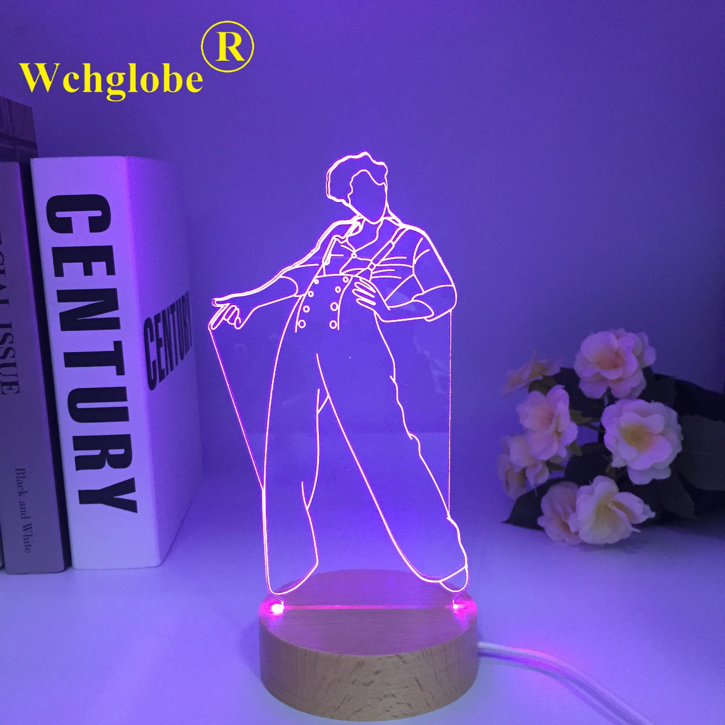 Wooden Harry Figure UK Popular Singer 3D Night Light Display Suitable For Gifts Children Room Decoration Bedside Lamp
Wooden Harry Figure UK Popular Singer 3D Night Light Display Suitable For Gifts Children Room Decoration Bedside Lamp
