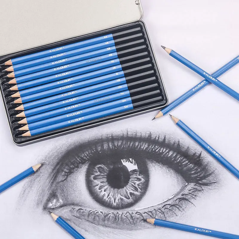 Haile 12Pc/Set Professional Sketch Pencil Set HB B 2H 3H 4H 5H 2B 3B 4B 5B 6B 8B Graphite Art Hand-Painted Pen School Stationery
Haile 12Pc/Set Professional Sketch Pencil Set HB B 2H 3H 4H 5H 2B 3B 4B 5B 6B 8B Graphite Art Hand-Painted Pen School Stationery