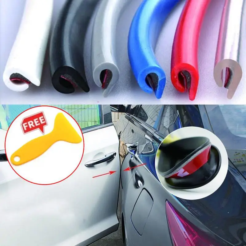 

Car Door Edge Protector Strip U-Shaped Anti-Scratch Guard Bar Automobile Door Anti Collision Protection Car-Styling Mouldings 5M