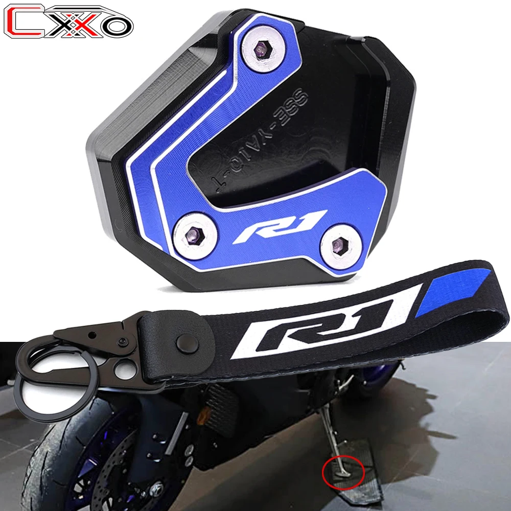 For Yamaha YZF R1 YZFR1 YZF R1M R1S 2015-2021 2022 2023 Motorcycle Accessories Foot Side Stand Extension Kickstand Pad Keyring
For Yamaha YZF R1 YZFR1 YZF R1M R1S 2015-2021 2022 2023 Motorcycle Accessories Foot Side Stand Extension Kickstand Pad Keyring