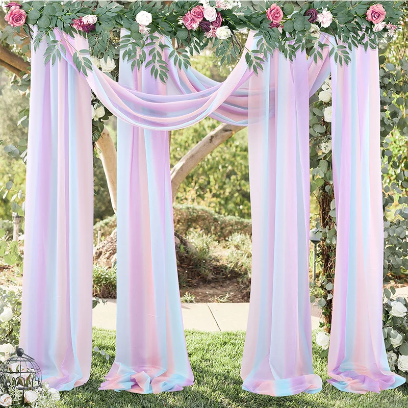 2PCS Wedding Tulle Chiffon Curtain DIY Wedding Arch Drape Sheer Background Birthday Party Decoration Rustic Boho Table Runner
2PCS Wedding Tulle Chiffon Curtain DIY Wedding Arch Drape Sheer Background Birthday Party Decoration Rustic Boho Table Runner