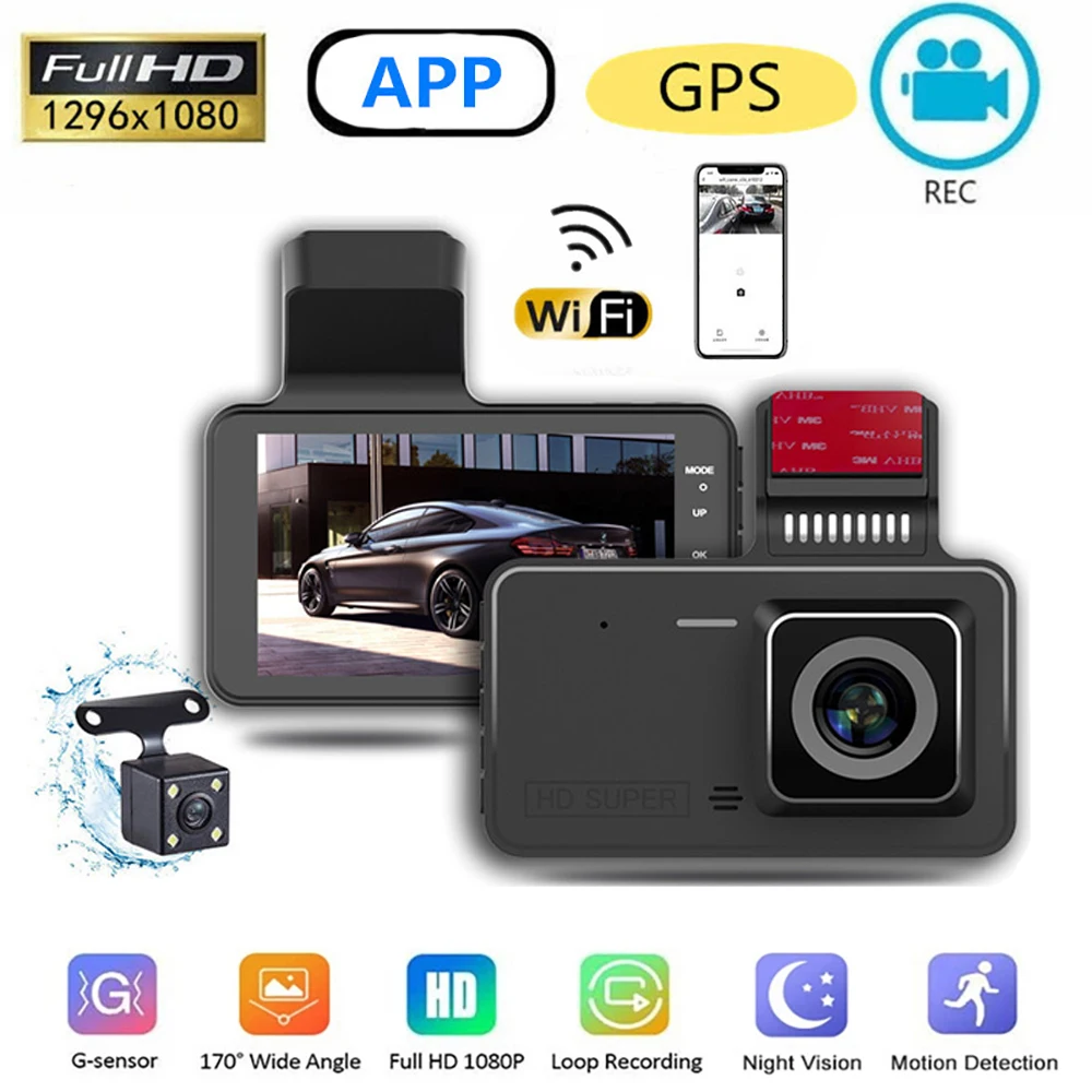Car DVR WiFi Full HD 1080P Dash Cam Rear View Vehicle Camera Video Recorder Night Vision Auto Dashcam GPS Logger Car Accessories
Car DVR WiFi Full HD 1080P Dash Cam Rear View Vehicle Camera Video Recorder Night Vision Auto Dashcam GPS Logger Car Accessories