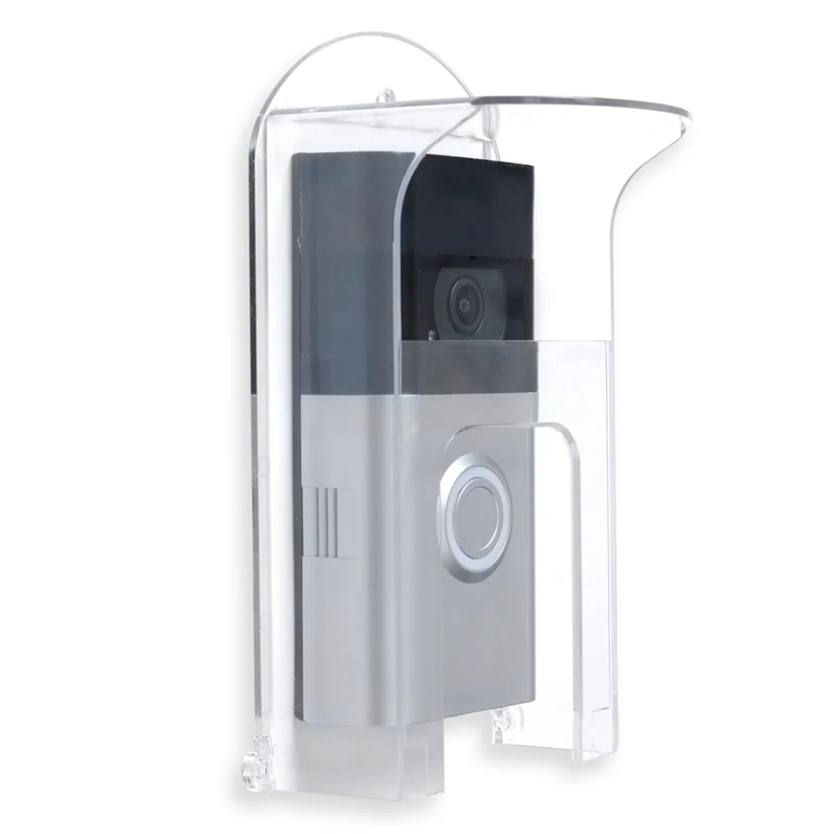 

Прозрачный пластиковый чехол от дождя для дверного звонка подходит для моделей колец дверной звонок Водонепроницаемый защитный экран дверные звонки