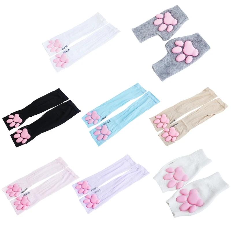 Cooling for Cat Claw Fingerless Arm Sleeves Ice Cover Up for Sun for Protection Cartoon Arm Covers K Dropship
Cooling for Cat Claw Fingerless Arm Sleeves Ice Cover Up for Sun for Protection Cartoon Arm Covers K Dropship