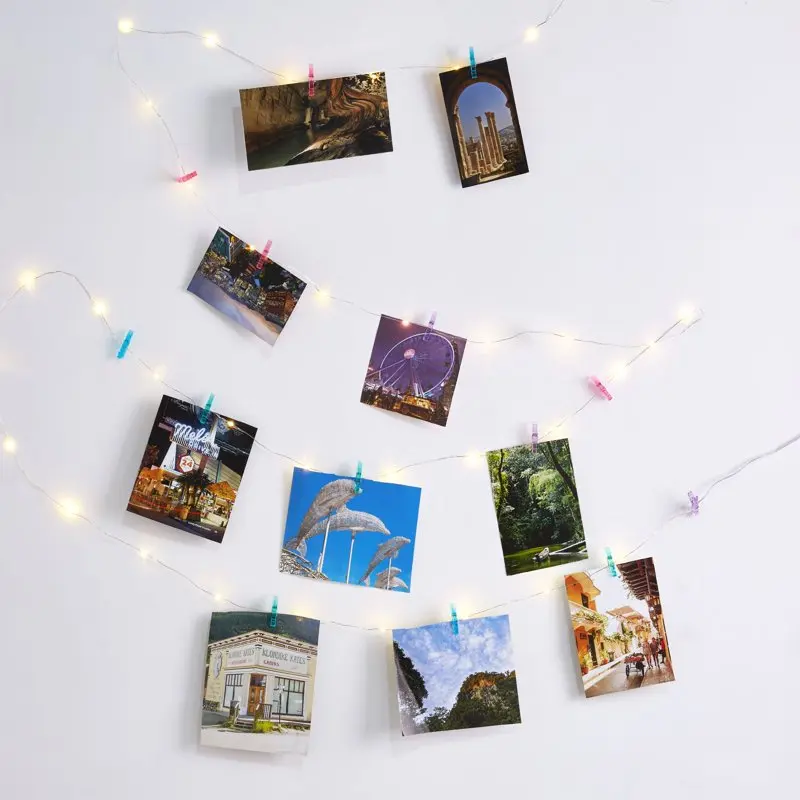Fairy Lights,15ft - 36 LED Lights, Colored Clips for Hanging Pictures, All Occasions Fairy garden Lights outdoor гирлянд
Fairy Lights,15ft - 36 LED Lights, Colored Clips for Hanging Pictures, All Occasions Fairy garden Lights outdoor гирлянд