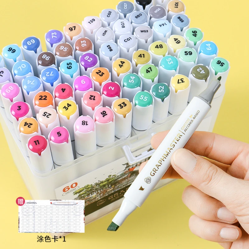 12/24/36 Color Art Students Alcohol Oily Double Marker Pen Anime Hand-painted Gentle Eyeliner Fluorescent Marker School Supplies
12/24/36 Color Art Students Alcohol Oily Double Marker Pen Anime Hand-painted Gentle Eyeliner Fluorescent Marker School Supplies