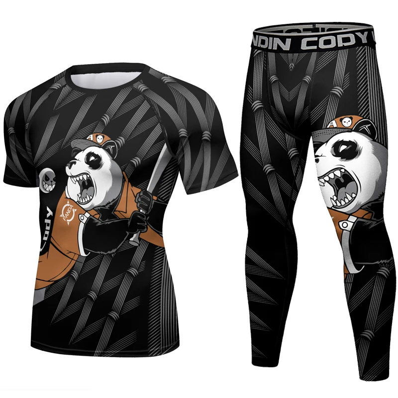 Panda 2 Pcs/Set Men's Tracksuit Gym Fitness Compression Sports Suit Clothes Running Jogging Sport Wear Exercise Workout Tights
Panda 2 Pcs/Set Men's Tracksuit Gym Fitness Compression Sports Suit Clothes Running Jogging Sport Wear Exercise Workout Tights