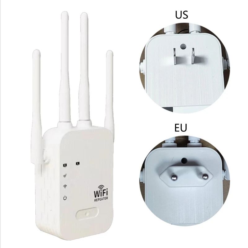 Wireless Wifi Amplifier 2.4+5GGhz Wifi Repeater 100Mbps Wifi Extender 4 Antennas Drop Shipping
Wireless Wifi Amplifier 2.4+5GGhz Wifi Repeater 100Mbps Wifi Extender 4 Antennas Drop Shipping