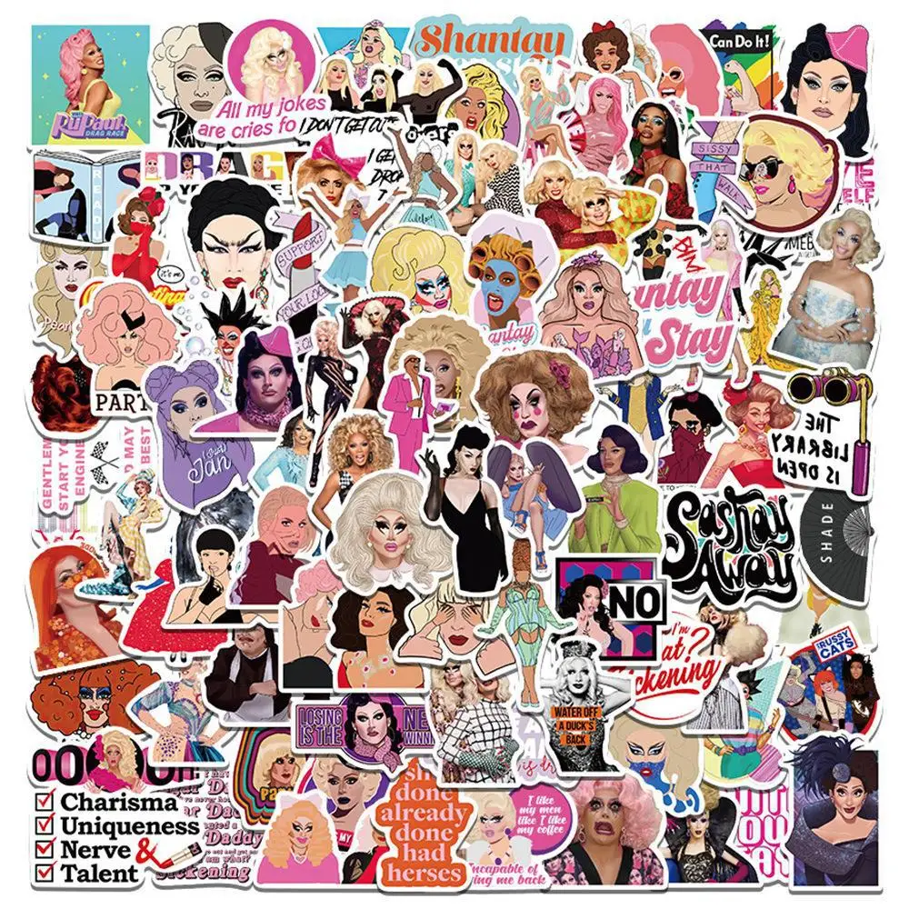 100PCS RuPauls Drag Race Stickers DIY Travel Guitar Phone Laptop Cool Waterproof Graffiti Decal Sticker
100PCS RuPauls Drag Race Stickers DIY Travel Guitar Phone Laptop Cool Waterproof Graffiti Decal Sticker
