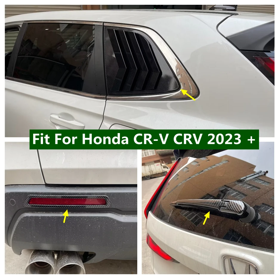 

Rear Window Louver Side Vent / Window Wiper / Fog Light Lamp Decor Frame Cover Trim For Honda CR-V CRV 2023 2024 Car Accessories