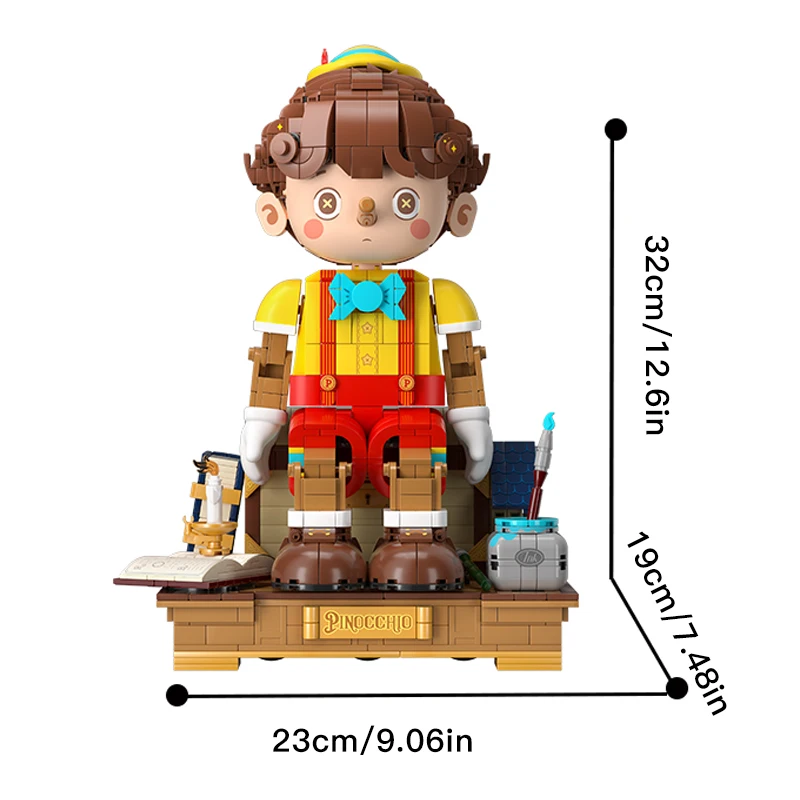 Creative Expert Long Nose Doll Puppet Building Blocks Set Classic Fairy Tale Joint Movement Marionette Brick Puzzle Toys Gifts Creative Expert Long Nose Doll Puppet Building Blocks Set Classic Fairy Tale Joint Movement Marionette Brick Puzzle Toys Gifts