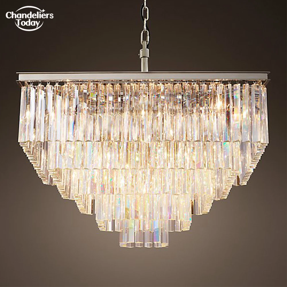 Modern Chandelier Odeon Suqare Chandelier Lighting LED Prism Crystal Tiered Pendant Hanging Lustre Home Living Room Bedroom Lamp
Modern Chandelier Odeon Suqare Chandelier Lighting LED Prism Crystal Tiered Pendant Hanging Lustre Home Living Room Bedroom Lamp
