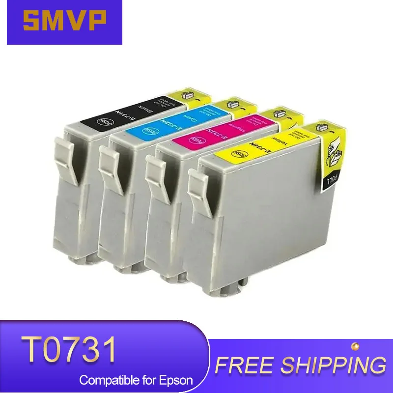 Цветной совместимый картридж T0731 T0732 T0733 T0734 для Epson Stylus C90 Cx4900 CX7300 CX9300F
Цветной совместимый картридж T0731 T0732 T0733 T0734 для Epson Stylus C90 Cx4900 CX7300 CX9300F