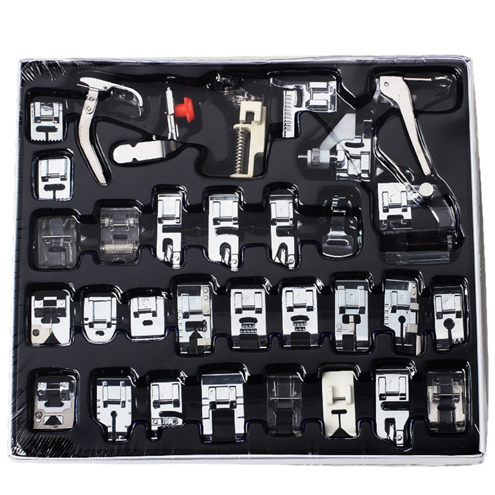 Diverse Sewing Machine Presser Foot Kit 32pcs Household Knitting Sewing Machine Accessories Unlock New Sewing Possibilities
Diverse Sewing Machine Presser Foot Kit 32pcs Household Knitting Sewing Machine Accessories Unlock New Sewing Possibilities