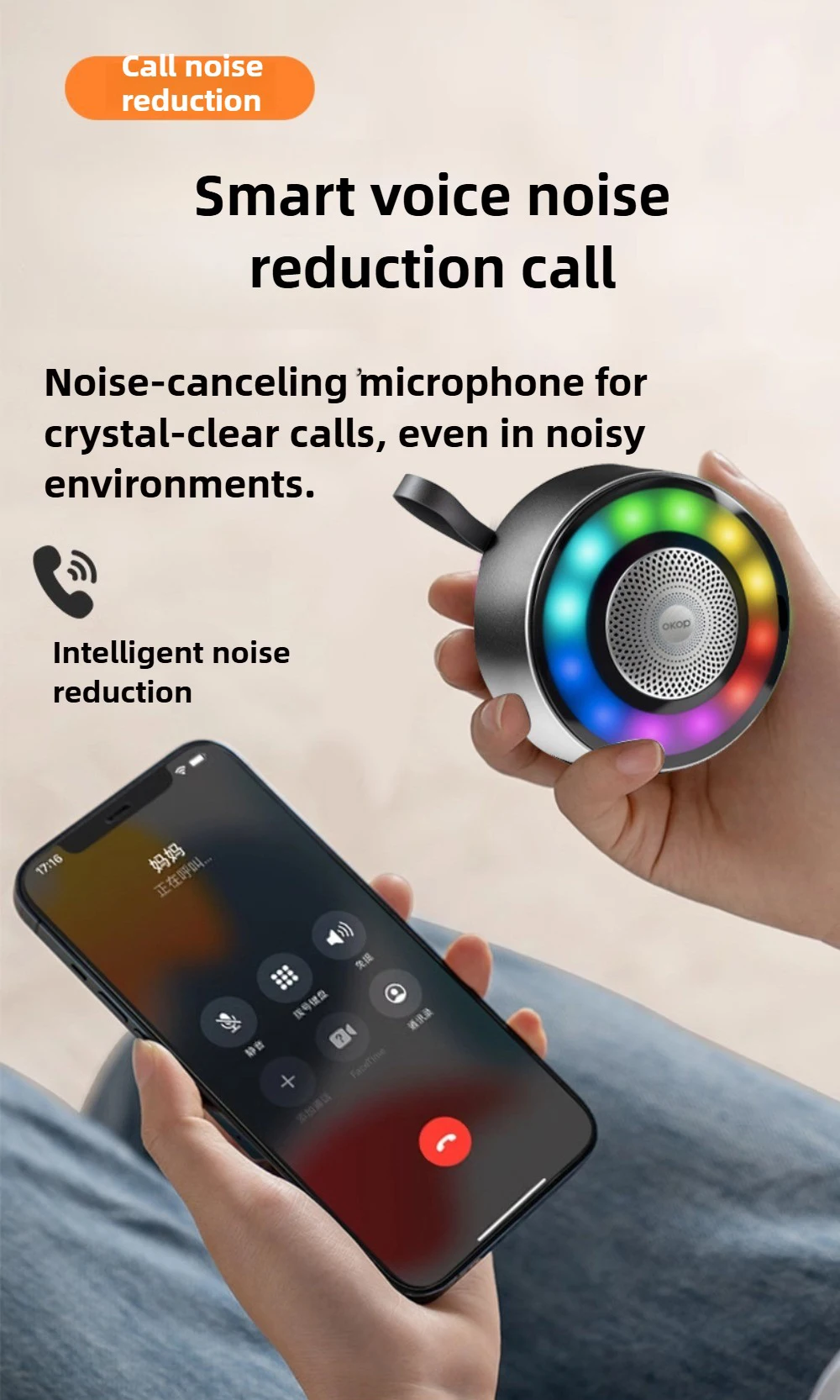 OKOP Altavoz Bluetooth inalámbrico caja de Metal bicicleta al aire libre altavoz Bluetooth portátil reproductor de música para ciclismo luz de Color RGB TF USB OKOP Altavoz Bluetooth inalámbrico caja de Metal bicicleta al aire libre altavoz Bluetooth portátil reproductor de música para ciclismo luz de Color RGB TF USB