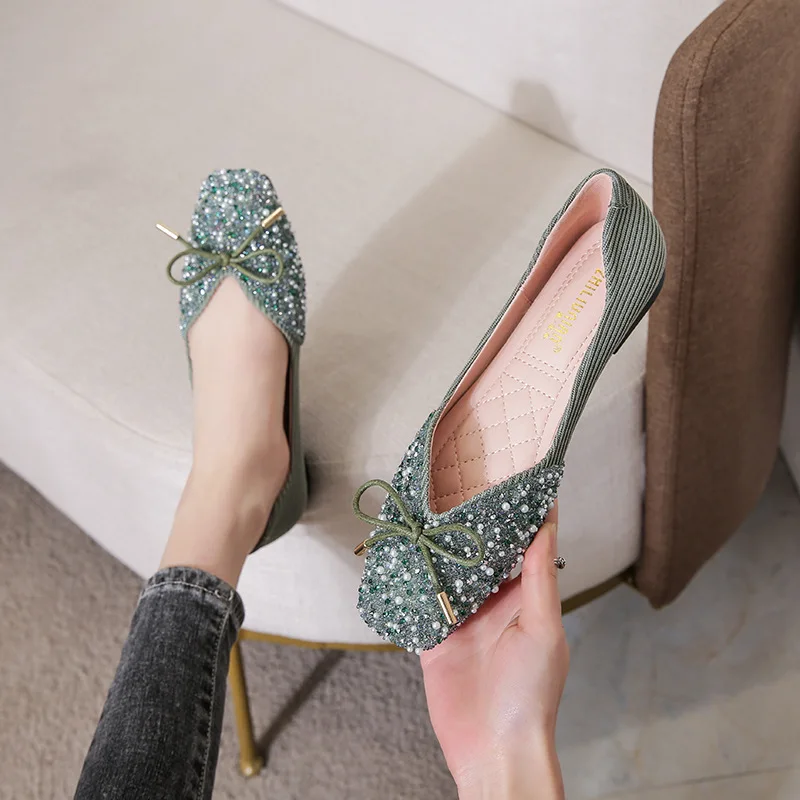 New Beads Bling Weave Moccasins Femme Pearl Sneakers Women Shoes Loafers Square Toe Bow-knot Glitter Flats Woman Plus Size 43
New Beads Bling Weave Moccasins Femme Pearl Sneakers Women Shoes Loafers Square Toe Bow-knot Glitter Flats Woman Plus Size 43