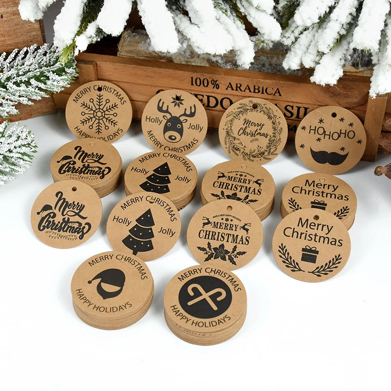 100pcs Merry Christmas DIY Kraft Paper Tags Labels Santa Snowflake Gift Wrapping Paper Hang Tag DIY Craft New Year Xmas Supplies
100pcs Merry Christmas DIY Kraft Paper Tags Labels Santa Snowflake Gift Wrapping Paper Hang Tag DIY Craft New Year Xmas Supplies
