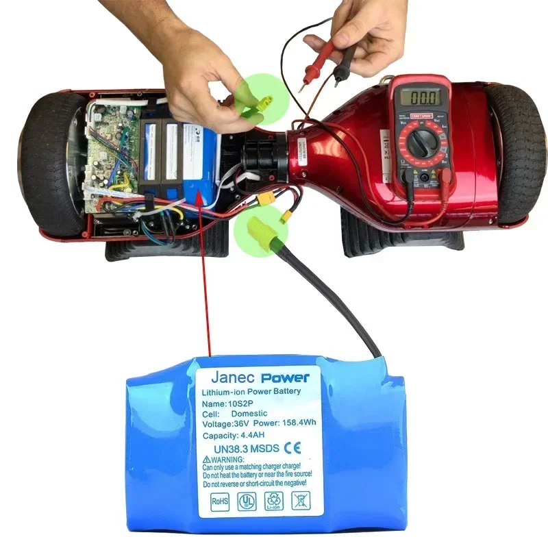Original 36v 4.4Ah Rechargeable Lithium Battery 10S2P 4400mAh 18650 Electric Self Balancing Scooter Hoverboard Batteries
Original 36v 4.4Ah Rechargeable Lithium Battery 10S2P 4400mAh 18650 Electric Self Balancing Scooter Hoverboard Batteries