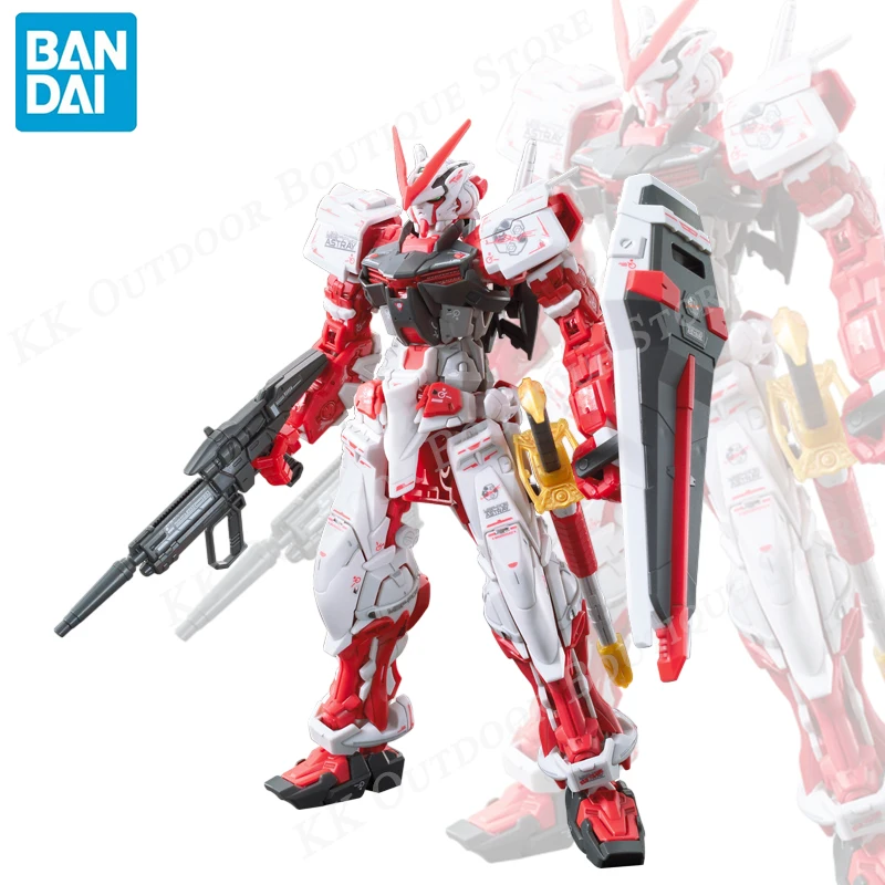 

In Stock Original Bandai Gundam RG 1/144 Astray Red Mobile Suit Action Figure Model Kit Anime Figures Collectible Toys