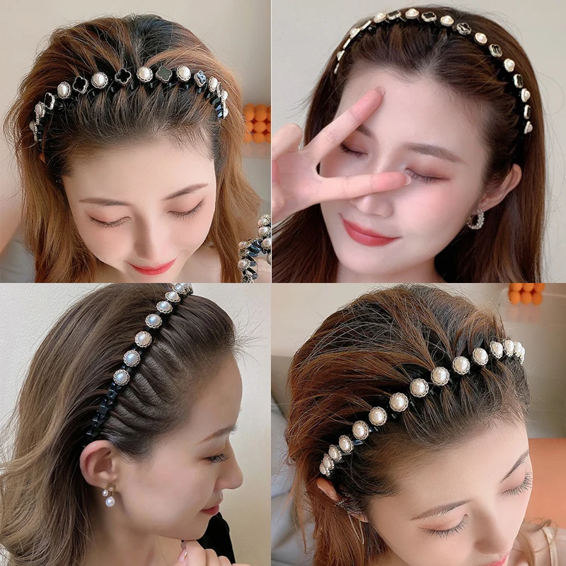Fashion Pearls Flower Elastic Rhinestone Hairbands Hair Hoop Hair Decorate Clips For Women Girl Hair Accessories
Fashion Pearls Flower Elastic Rhinestone Hairbands Hair Hoop Hair Decorate Clips For Women Girl Hair Accessories