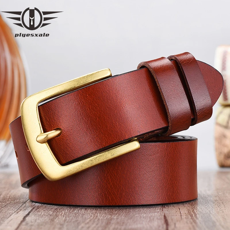 Tongue Brass Pin Buckle Belts For Men Cowhide Genuine Leather Mens Belts Casual Luxury Designer Brand Cowboy Ceinture Homme G602
Tongue Brass Pin Buckle Belts For Men Cowhide Genuine Leather Mens Belts Casual Luxury Designer Brand Cowboy Ceinture Homme G602
